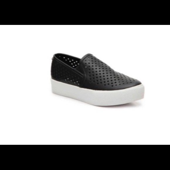 Steve Madden Shoes - Steve Madden Black Owey Platform Slip-on Sneaker